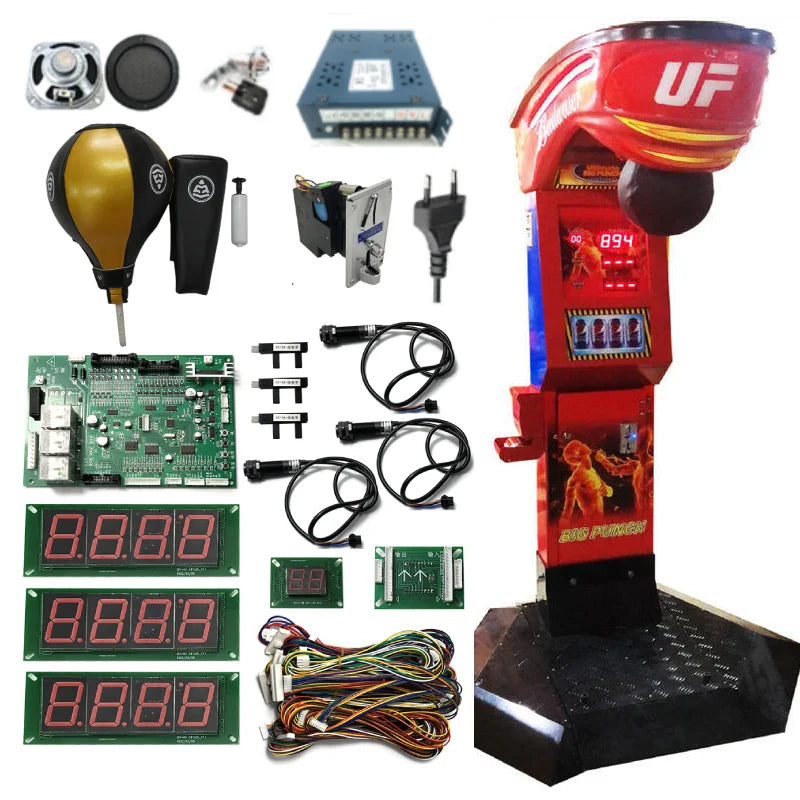 Indoor Adult Sports Game Ultimate Big Punch Boxing Game Console Redemption Arcade DIY Kit Motherboard