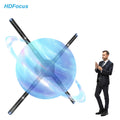 75CM Professional 3D Hologram Fan with LED Holographic Display - Advertising Projector Fan with Cover for Indoor Use