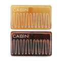 Japanese Style Rectangle Hair Claw Interesting Comb Pattern Acetate Hair Grip Strong Metal Teeth for Thick Women Hair