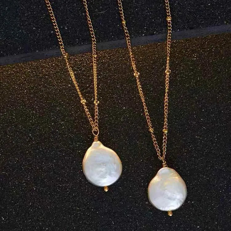 Natural Baroque Pearl Chokers Necklace Silver Plated AAAA Grade Women's Light Luxury Niche Collarbone Chain Freshwater Pearl