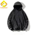 Wholesale Custom Acid Wash Vintage Streetwear Cotton Oversized Hoodie Autumn Print Pattern Embroidered Plain Dyed Techniques