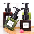 Private Label Square PETG Plastic Bottles for Lotion Hair Shampoo Cosmetic Packaging Clear  Spray Pump Head Plastic Bottle