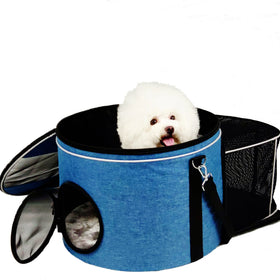 New Style Airline Approved Collapsible Small Round Cylinder Capsule Shape Pet Travel Carrier