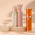 High Grade Cowhide PCTG Aluminium Perfume Spray Pump Bottle Silk Screen Printing Premium Feel 5ml Capacity Luxury Refillable