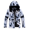 Custom Plus Size Waterproof Allover Printed Mens Ski Jacket Snowboard Jacket Ski Coat Ski Clothes for Men