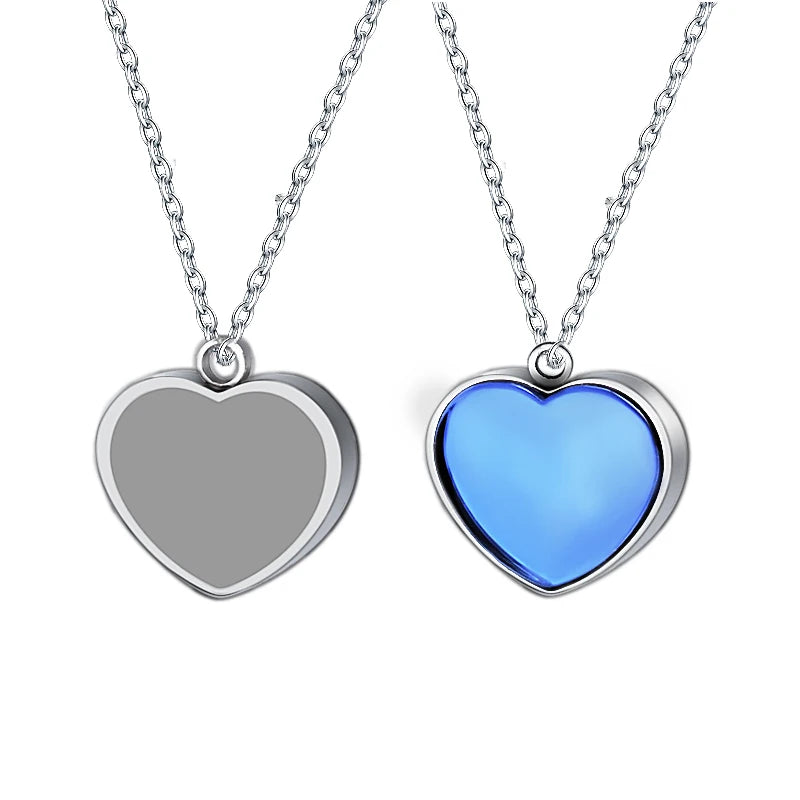 3 Colors 4000+ Bio Energy Pendant Necklace High Negative Ions Stainless Steel Health Jewelry for Children's & Unisex Gifts