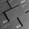 Elegant Gold Foil Embossed Letterpress Printing Offset Paper Kraft Paper Business Cards 500gsm 600gsm Cardboard