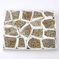 Hongzhuo Natural Dalmatian Jasper Rough Raw Stone for Chakra Healing Products Box Set