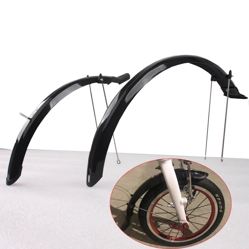 20 Inch Bicycle Front Rear Mudguards Set Folding Bike  Lengthen Fender Set