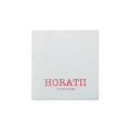 White Cocktail Napkins  Custom Size Printed logo Linen Feel Napkins Airlaid Paper