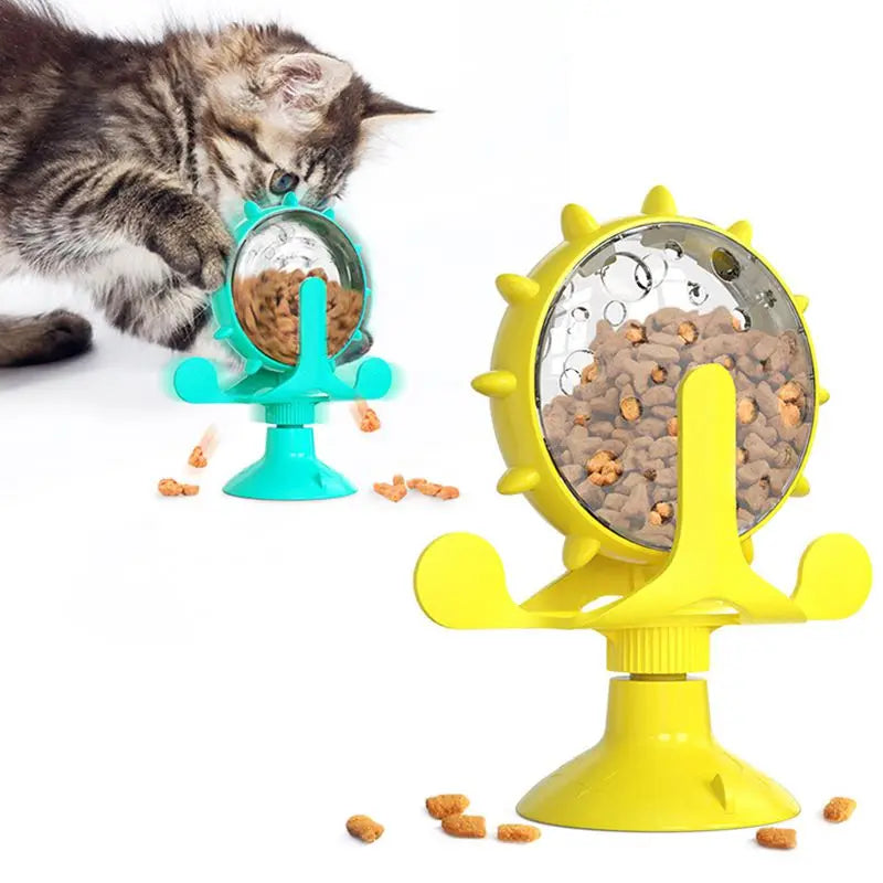 Dropshipping Funny Interactive Treat Leaking Wheel Pets Cat Small Dogs Toy for Slow Dog Feeder Pet Products Accessories