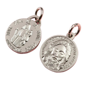 Top Quality Filled Blank Mini Stainless Steel Round Charm Medals Pendant Gold Silver Bulk