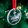 Factory Selling Crystal Christmas Ornaments Decoration Customized Clear Crystal Glass Christmas Tree Hanging Ornaments