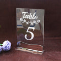 5X7 Inches LED Clear Acrylic Invitation Transparent Base Luxury DIY Craft Creative Acrylic Wedding Bar Party Table Card