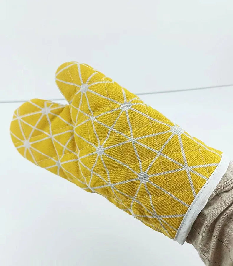 Wholesale Oven Mitts Cotton Lining Professional Classic Oven Mitt Heat Resistant Kitchen Oven Gloves