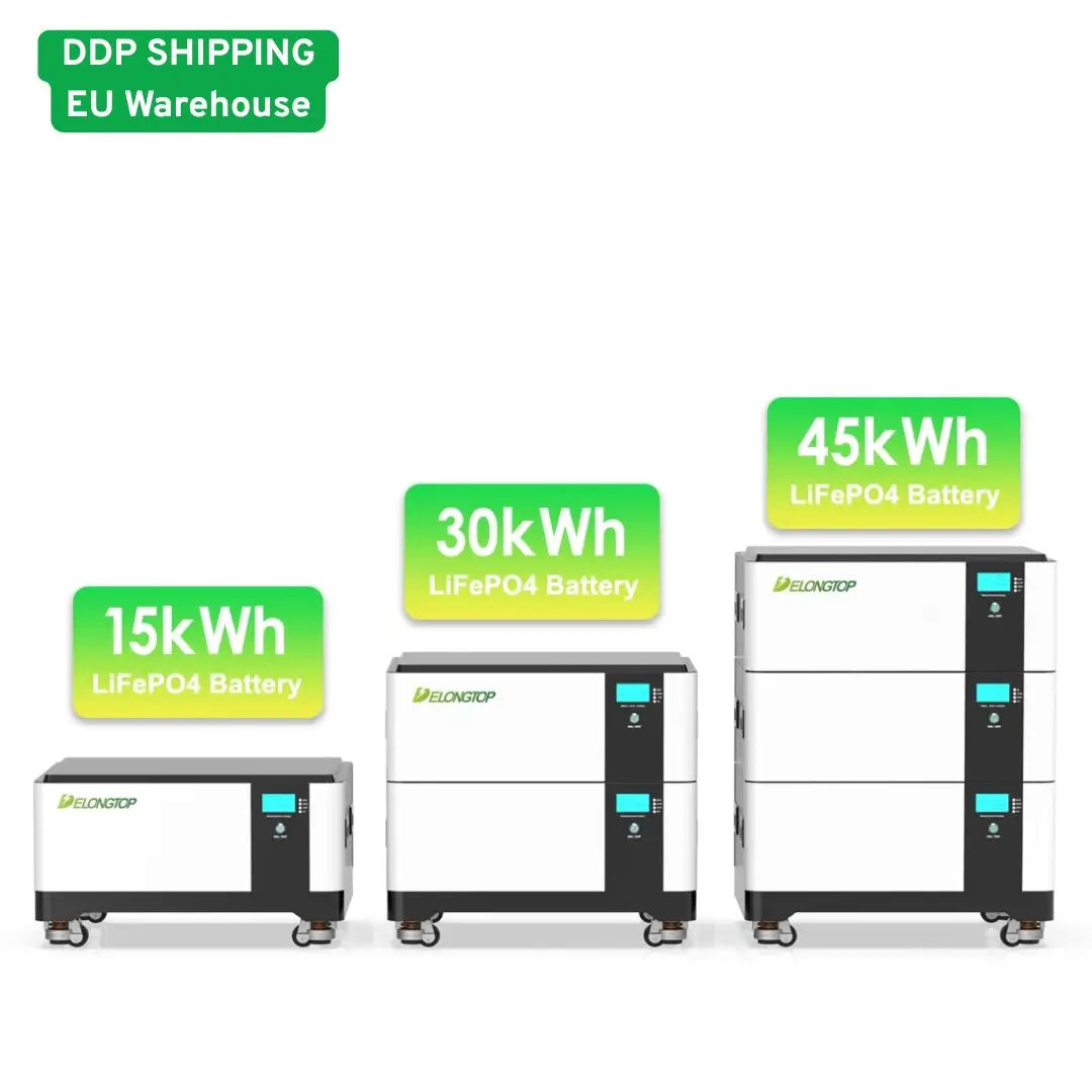 EU Stock Quickly Delivery 51.2V 300Ah Lithium Ion Batteries Pack 15KWH Home Energy Storage Battery for Solar System