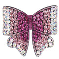 HX-143 Butterfly Rhinestone Hair Clip Vintage Elegant Hairpin European Version Crystal Headgear for Women