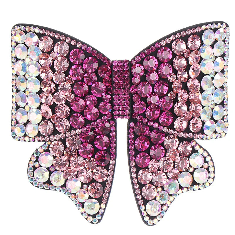 HX-143 Butterfly Rhinestone Hair Clip Vintage Elegant Hairpin European Version Crystal Headgear for Women