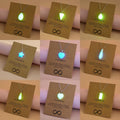 Glow in the Dark Charms Trendy Fashion Jewelry Hexagonal Column Waterdrop Star Luminous Heart Pendant Necklace