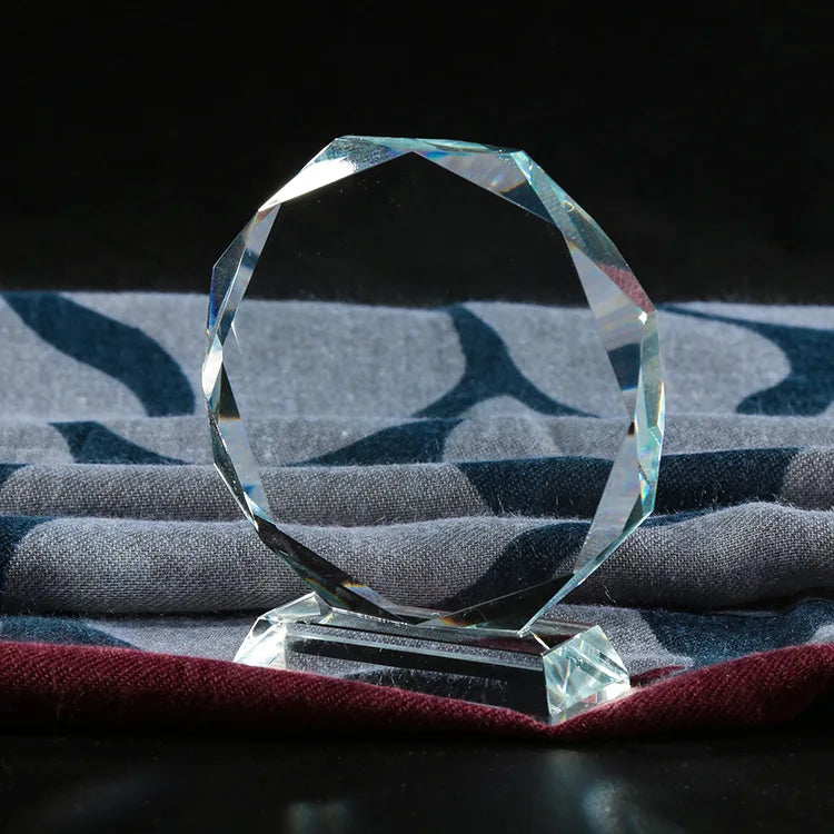 Hot Sell Creative Crystal Award Trophy Crystal Crafts Souvenir Customized Crystal Glass Trophy