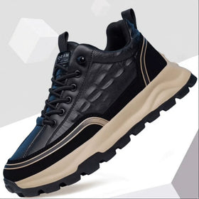 Lace up Waterproof Men's Anti-slip Walking Style Shoes Leather Sports Shoes for Men