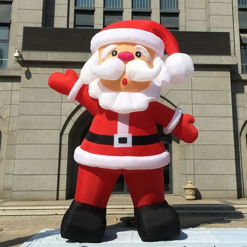 2026 Custom Inflatable Glowing Holiday Decoration Giant Wall Climbing Santa Christmas Inflatable Model