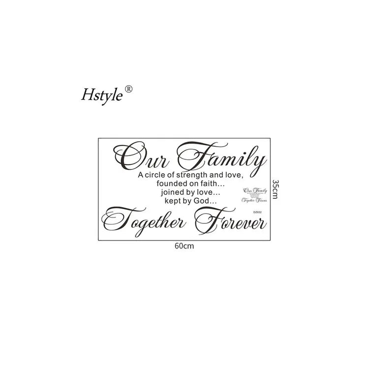 Hstyle 2 Pieces Vinyl Wall Quotes Stickers Faith Hope Love Family Scripture Wall Bible Verse Inspirational Sayings Stickers