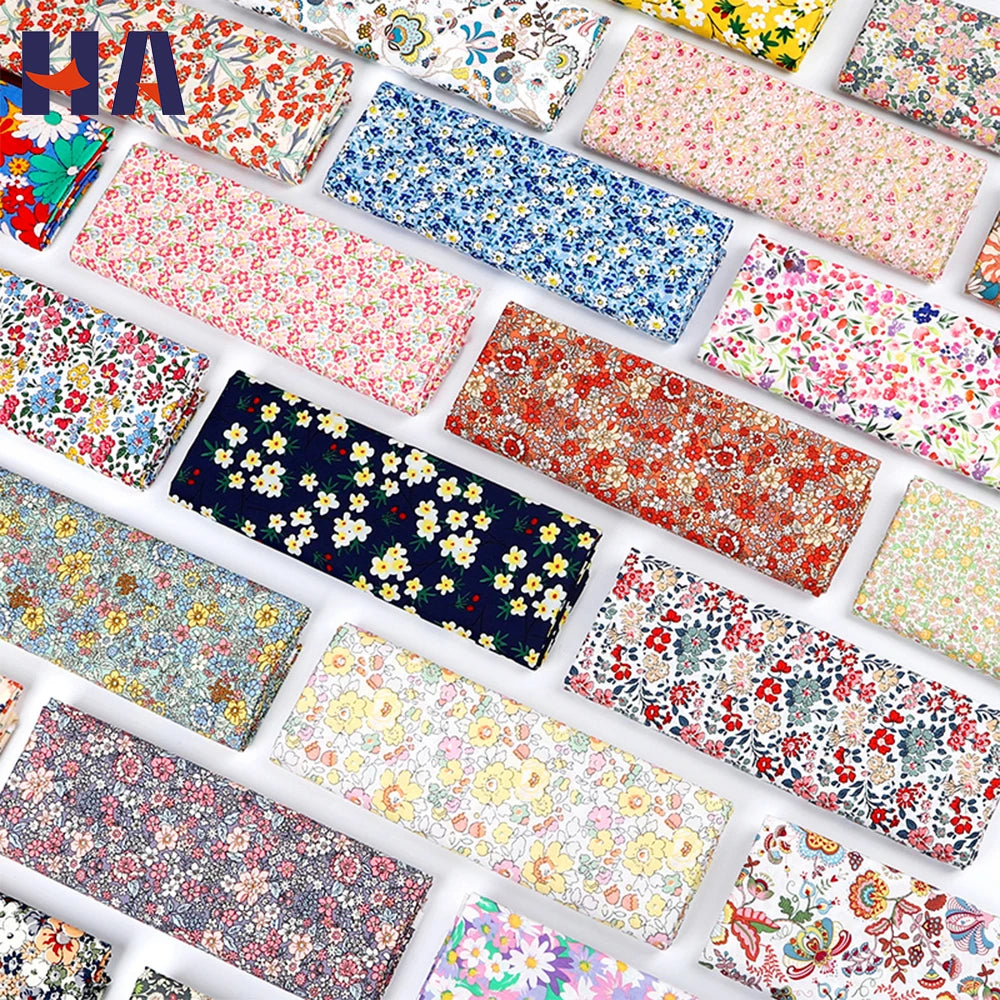 Custom Printing Plain 100% Cotton T/C Polyester Small Floral Printed 110x76 Poplin Fabric Cloth for Garment and Home Textile