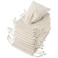 Custom Printed Large Natural 100% Organic Muslin Cloth Drawstring Bag Small Bulk Cotton Muslin Bags With Logo