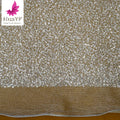 HY2482 Silver White Bridal Beaded Fabric Sequins Laces Hot Sell Fashion Fabrics Embroidery Wedding Heavy Beaded Lace
