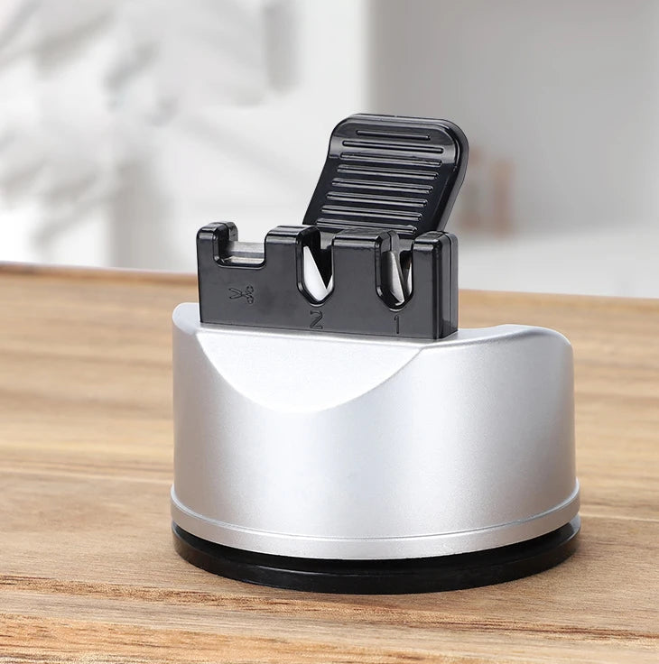 Custom LOGO Kitchen Mini Knife Sharpener Knife Sharpener with Suction Cup
