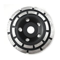 Double Row Diamond Grinding Cup Wheel for Concrete Floor Granite Marble Brick Masonry Angle Grinder Surface Polishing Tool