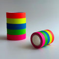 Wholesale Free Samples Masking Video and Film Fluorescent Spike Neon Matt Cloth Gaffa Gaffer Spike Tape for UV Party 25mmx25m