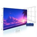 Custom Designed Portable Foldable Polyester Fabric Pop-up Display Stand Banner Straight Magnetic Exhibition Stand Advertising