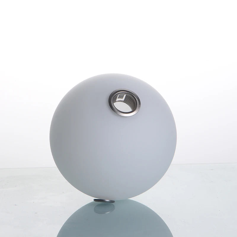 Matte White Acid Glass Lampshade Modern Industrial French Design G9 Thread Metal Home Decor Chinese Asian Lighting Accessory