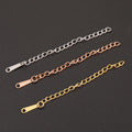 Direct Selling Gold Plated Necklace Extension Chain Extender Stainless Steel Chain Extenders for Necklaces Accessory