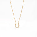 Fashion Stainless Steel Wholesale square Zircon Stone Horse Necklaces Silver Girl's Gift Trend 2024 Necklace