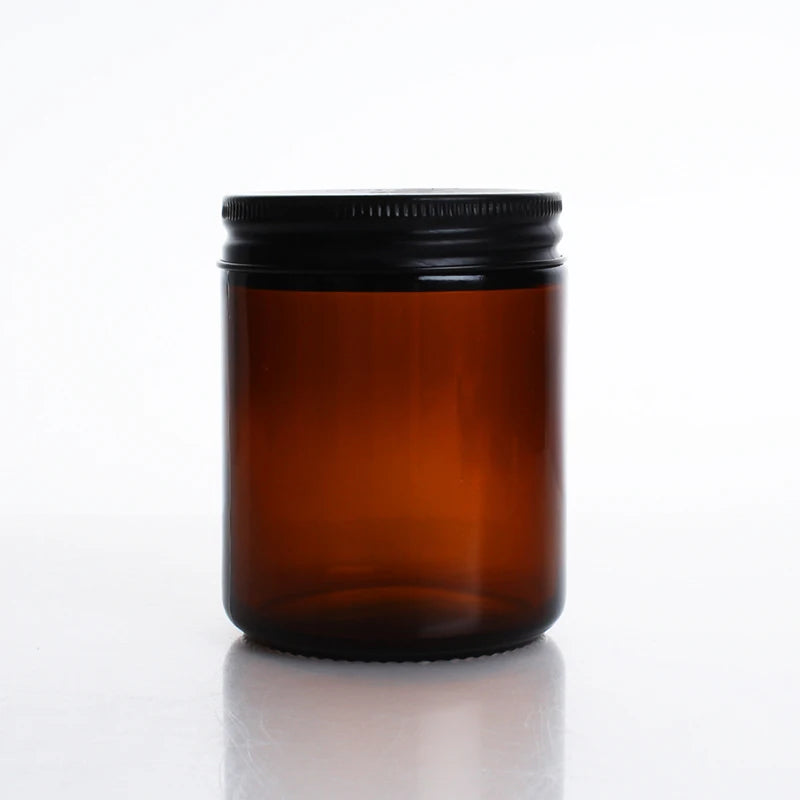 250ml Low-price Wholesale Factory Customizable Label Empty Amber Glass Jars for Home Decoration and air Freshness