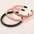 Western Style Beaded Hair Hoop Luxury Baroque Hair Band Accessories Womens Full Rhinestone Sponge Thin Headbands