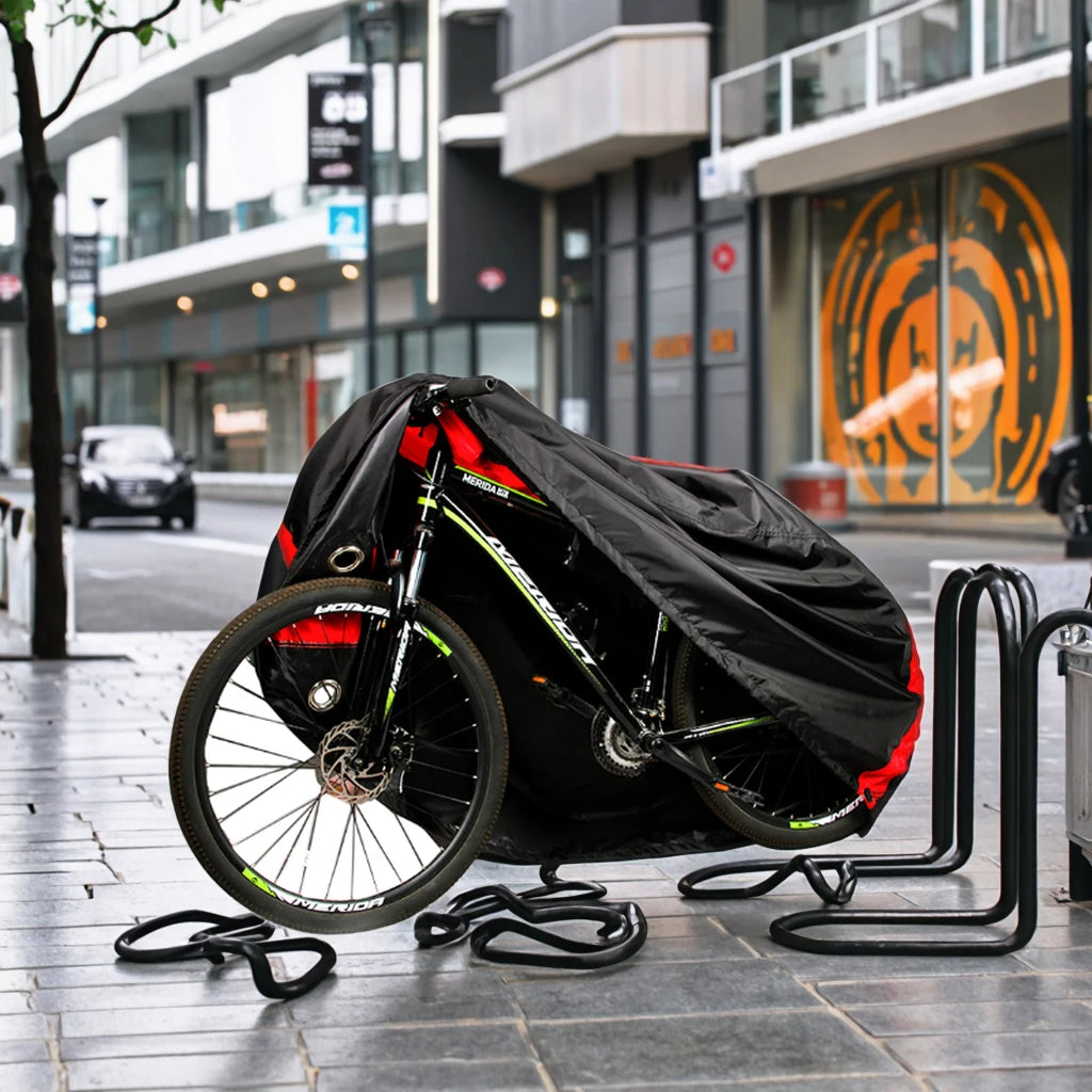 Outdoor Waterproof Bicycle Cover Rain Proof with Lock Hole for Mountain Road Electric Bike XL Cover