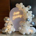 Neon Happy Birthday Sign Led Sign Neon Lights Light up Signs for Wedding Party Wall Decor Banner Birthday Gift