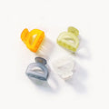 Japanese Jelly Color square Hair Claw Clip Simple Frosted Hair Claws Women Bath Back Head Shark Hair Clip
