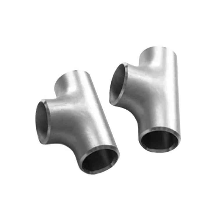Supply TA1 Seamless Titanium Tee Polished Surface Durable Forged Construction Socket Weld Threaded Connection Pipe