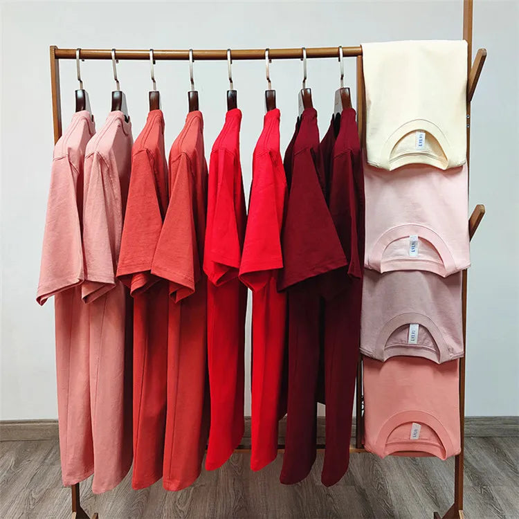 230 Gsm 100% Thick Cotton 23 Colors Wholesale Heavy Cotton Breathable Plain Blank Men Men's t Shirt Tee Shirt T-shirt T-shirts
