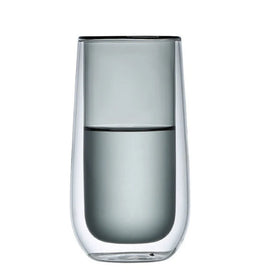 Heat-Resistant High Borosilicate Glass Tinted Color Double Wall Vacuum Insulated BPA Free 250ml/8oz Coffee Hot Water Giveaways