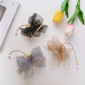 DOWELL Korean Hairpin Alloy Hair Accessories Metal Mesh Bow Pearl Metal Tassel Claw Hair Clips for Women