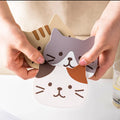 Cartoon Cat Shaped Silicone Dining Table Placemat Coaster Kitchen Accessories Mat Cup Mug Heat-resistant Animal Coffee Drink Pad