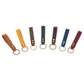 Vintage Genuine Leather Keychain Business Gifts Cowhide Leather Keyring Men Women Car Key Holder Strap