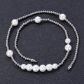 VEROMCA Original Stainless Steel Artificial Pearl Necklace Fashion Pendant Necklace