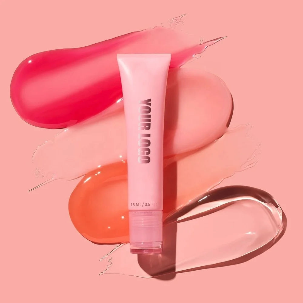 Jelly Lipstick Crystal Lipbalm Water Mirror Lip Gloss Long Lasting Moisturizing Lip Glaze Care Makeup Cosmetic Pink Lip Balm